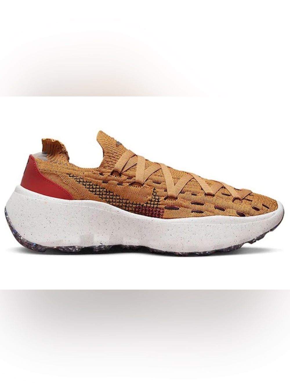 Nike WMNS Space Hippie 04 Wheat Dark Beetroot DA2725-701 Women's Size 8.5